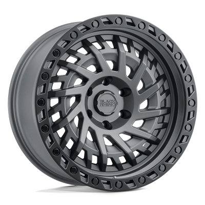 Shredder - Flow Formed Aluminum, Matte Gunmetal With Black Ring, 17X9, 5X5.0, -18mm, 195338013201