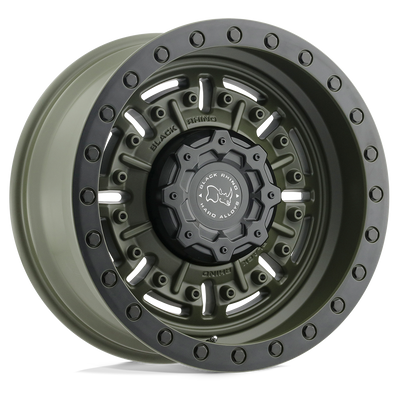 Abrams - Cast Aluminum, Olive Drab Green, 17X9.5, 5X5.0, -18mm, 195338013805 Abrams - Cast Aluminum, Olive Drab Green, 17X9.5, 5X5.0, -18mm, 195338013805