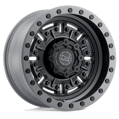 Abrams - Cast Aluminum, Textured Matte Gunmetal, 18X9.5, 6X5.5, 12mm, 194933157280