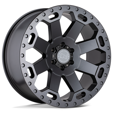 Warlord - Cast Aluminum, Matte Gunmetal, 18X9, 6X5.5, -12mm, 195338020285