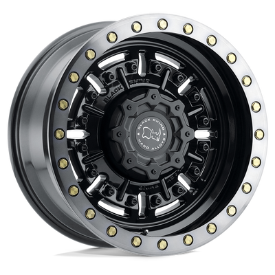 Abrams - Cast Aluminum, Gloss Gun Black With Machined Dark Tint, 18X9.5, 8X180, -18mm, 195338020650 Abrams - Cast Aluminum, Gloss Gun Black With Machined Dark Tint, 18X9.5, 8X180, -18mm, 195338020650