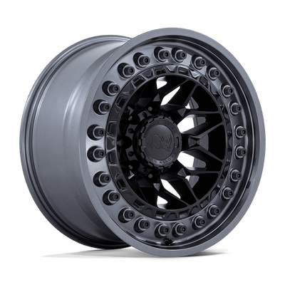 Alpha - Cast Aluminum, Matte Black With Gunmetal Lip, 18X9, 5X5.0, 0mm, 194933311613 Alpha - Cast Aluminum, Matte Black With Gunmetal Lip, 18X9, 5X5.0, 0mm, 194933311613
