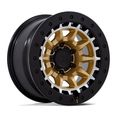 Tusk - Cast Aluminum, Matte Gold With Machined Ring, 17X8.5, 5X5.0, 0mm, 194933340019 Tusk - Cast Aluminum, Matte Gold With Machined Ring, 17X8.5, 5X5.0, 0mm, 194933340019