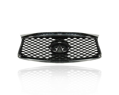 Grille - Compatible/Replacement for '16-20 Infiniti QX60/Hybrid - Main, Chrome Frame Gray Insert Without Camera Hole - 623109NC0A CAPA Grille - Compatible/Replacement for '16-20 Infiniti QX60/Hybrid - Main, Chrome Frame Gray Insert Without Camera Hole - 623109NC0A CAPA