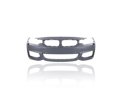 Bumper Cover - Compatible/Replacement for '14-20 BMW 4-Series/Gran Coupe M-Sport - Front, Primed With 4x Sensor/Headlight Washer/Camera Hole - 51118061928