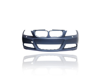 Bumper Cover - Compatible/Replacement for '06-12 BMW 328i/335d/335i Sedan/Wagon M-Sport - Front, Primed Without Headlight Washer Hole - 51118049257