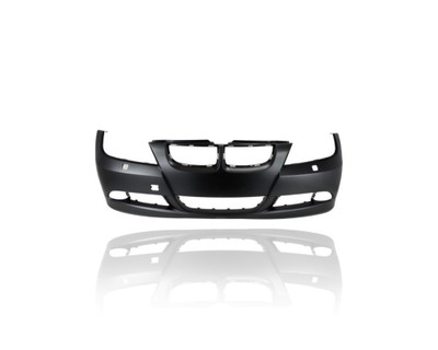 Bumper Cover - Compatible/Replacement for '06-08 BMW 325i/328i/330i/335i Sedan/Wagon Base - Front, Primed With Headlight Washer Hole, Without Sensor Hole - 51117170052