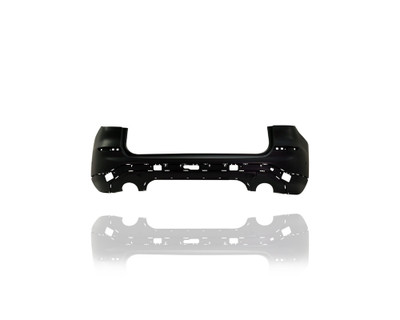 Bumper Cover - Compatible/Replacement for '18-21 BMW X3 Base - Rear, Primed With Sensor/Tow Hitch Hole, Without Chrome Trim Hole - 51127488229