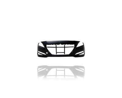 Bumper Cover - Compatible/Replacement for '15-16 Hyundai Genesis Sedan, 17-17 G80 - Front, Primed With Sensor Hole, Without Headlight Washer Hole - 86540B1400 Bumper Cover - Compatible/Replacement for '15-16 Hyundai Genesis Sedan, 17-17 G80 - Front, Primed With Sensor Hole, Without Headlight Washer Hole - 86540B1400