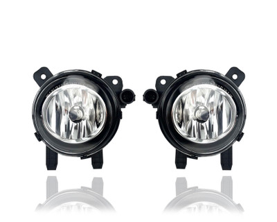 Fog Light For 12-17 BMW 3Series-Sedan, 14-17 Wagon, 13-15 Hybrid, 14-17 2/4-Series - Both Left Driver + Right Passenger Set, Halogen-Type - BM2593142, BM2592142, NSF-Certified