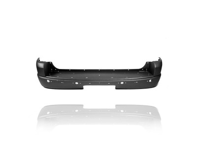 Bumper Cover - Compatible/Replacement for '02-02 Ford Explorer XLT - Rear, Beige With Step Pad/Sensor Hole - 1L2Z17K835JAA