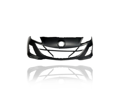 Bumper Cover - Compatible/Replacement for '10-11 Mazda Mazda3 Sedan/Hatchback I/S 2.0/2.5L - Front, Primed With Fog Lamp Hole - BBN250031KBB CAPA Bumper Cover - Compatible/Replacement for '10-11 Mazda Mazda3 Sedan/Hatchback I/S 2.0/2.5L - Front, Primed With Fog Lamp Hole - BBN250031KBB CAPA
