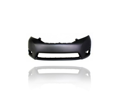 Bumper Cover - Compatible/Replacement for '11-17 Toyota Sienna XLE/Limited - Front, Primed With Sensor Hole - 5211908902 Bumper Cover - Compatible/Replacement for '11-17 Toyota Sienna XLE/Limited - Front, Primed With Sensor Hole - 5211908902