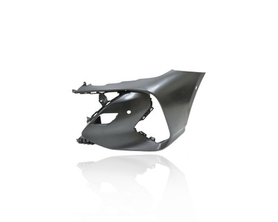 Bumper Cover - Compatible/Replacement for '17-22 Toyota Prius Prime Advanced/Limited - Front Left, Extension Side Trim With Sensor Hole - 5211347902 Bumper Cover - Compatible/Replacement for '17-22 Toyota Prius Prime Advanced/Limited - Front Left, Extension Side Trim With Sensor Hole - 5211347902