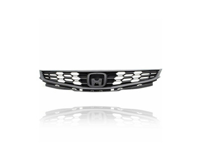 Grille - Compatible/Replacement for '09-14 Honda Fit Sport - Main Upper, Gray Frame - 71121TK6A11 CAPA