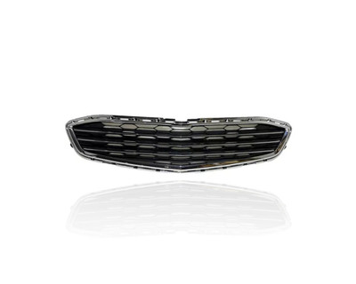 Grille - Compatible/Replacement for '16-18 Chevrolet Malibu/Hybrid - Front Lower, Chrome Black - 84159846