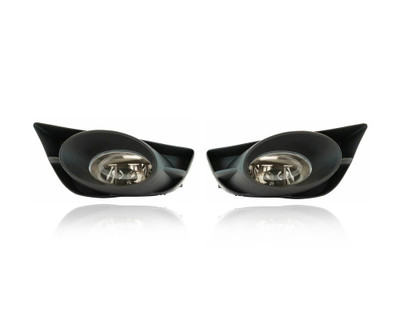 Fog Light Assembly For 09-11 Honda Fit - Factory Installed - Pair, Left Driver + Right Passenger Set - 33901TK6305, 33951TK6305 Fog Light Assembly For 09-11 Honda Fit - Factory Installed - Pair, Left Driver + Right Passenger Set - 33901TK6305, 33951TK6305