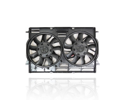 Dual Radiator and Condenser Fan Assembly Compatible/Replacement for '17-23 Audi A8L/Q7/Q8/RS6/RS7/S6/S7 2.0/2.9/3.0/3.0S/4.0T With Tow-Package, Brushless Motor, 8W0121207C