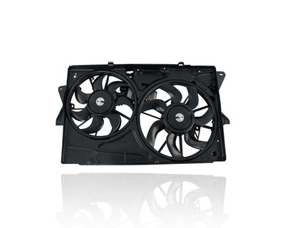 Dual Radiator and Condenser Fan Assembly Compatible/Replacement for '10-12 Ford Taurus Sho, 11-12 Lincoln MKS 6Cy/3.5T - With Fan Control Module, BA5Z8C607E