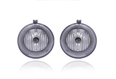 Fog Light Assembly For 4805859AB 05-09 Dodge Dakota, 05-10 Jeep Grand Cherokee, 06-10 Commander, 07-09 Chrysler Aspen Durango, 07-10 300 (Pair, Left Driver + Right Passenger Set) NSF