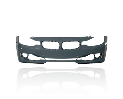 Bumper Cover - Compatible/Replacement for '12-15 BMW 3-Series Base - Front, Primed With 4-Sensor Hole, Without Trim/Headlight Washer/Camera Hole, 51117293012 Bumper Cover - Compatible/Replacement for '12-15 BMW 3-Series Base - Front, Primed With 4-Sensor Hole, Without Trim/Headlight Washer/Camera Hole, 51117293012