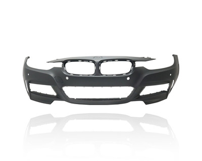 Bumper Cover - Compatible/Replacement for '13-19 BMW 3-Series/M-Sport - Front, Primed With 4-Sensor Hole, Without Headlight Washer/Camera Hole, 51118067952 Bumper Cover - Compatible/Replacement for '13-19 BMW 3-Series/M-Sport - Front, Primed With 4-Sensor Hole, Without Headlight Washer/Camera Hole, 51118067952