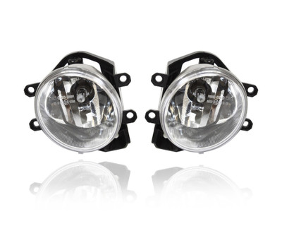 Fog Light Assembly For 14-15 Lexus LX GS350/200T/300, 12-15 Prius/Plug-In, 15-18 Prius-V, 13-15 ES350/300H - Round Pair, Left Driver + Right Passenger - CAPA - 8121012230, 8122012230 Fog Light Assembly For 14-15 Lexus LX GS350/200T/300, 12-15 Prius/Plug-In, 15-18 Prius-V, 13-15 ES350/300H - Round Pair, Left Driver + Right Passenger - CAPA - 8121012230, 8122012230