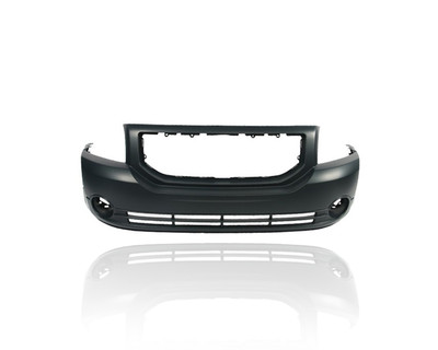 Bumper Cover - Compatible/Replacement for '07-12 Dodge Caliber SXT/RT/Main/Heat/Uptown/Rush - Front, Primed With Fog Lamp Hole, 5183394AE