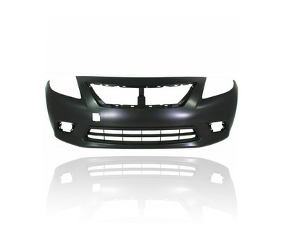 Bumper Cover - Compatible/Replacement for '12-14 Nissan Versa Sedan S - Front, Primed, FBM223BA0J Bumper Cover - Compatible/Replacement for '12-14 Nissan Versa Sedan S - Front, Primed, FBM223BA0J
