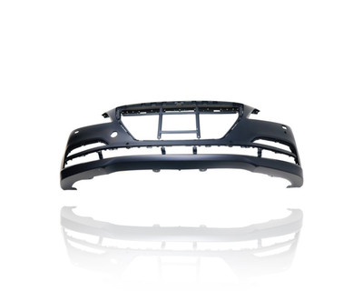 Bumper Cover - Compatible/Replacement for '15-16 Hyundai Genesis Sedan, 17-17 G80 - Front, Primed With Sensor/Headlight Washer Hole, 86540B1200, CAPA