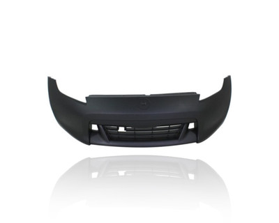 Bumper Cover - Compatible/Replacement for '09-12 Nissan 370z Base/Touring/40th - Front, Primed Without Spoiler Hole, FBM221EA0H