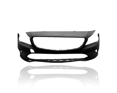 Bumper Cover - Compatible/Replacement for '17-19 Mercedes-Benz CLA250 Base - Front, Primed Without Sensor Hole, 11788011009999