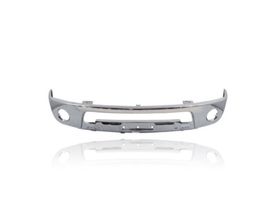 Bumper Face Bar - Compatible/Replacement for '09-21 Nissan Frontier - Front, Chrome With Fog Lamp Hole, 62014ZL00B