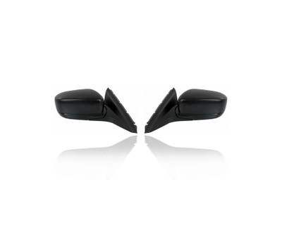 Door Mirror For 76200SDNA01ZB; 76250SDNA01ZB 03-07 Honda Accord Coupe - Pair, Both Left Hand Driver + Right Hand Passenger Set, Power, Non-Heated