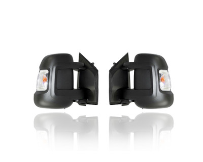 Door Mirror For 14-20 RAM 1500 ProMaster Cargo Van - Non-Extending, Manual Folding - Pair, Left Driver + Right Passenger Set - 5VE98JXWAF, 5VE99JXWAF