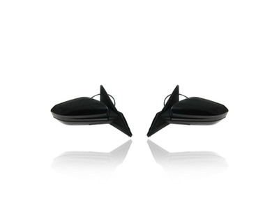 Door Mirror For 76208TBAA02ZA; 76258TBAA02ZA 16-20 Honda Civic Sedan/Coupe - Power, Non-Heated, Without Side-View-Camera, With Cover, Black, Pair, Left Driver + Right Passenger