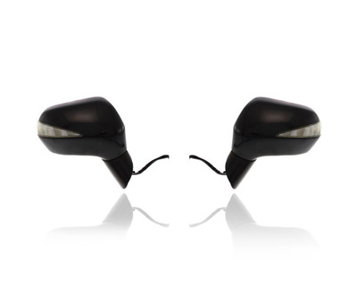 Door Mirror - Compatible/Replacement for '06-08 Honda Civic Hybrid - Powered, Heated, With Signal, Unpainted Black - Pair, Left Driver + Right Passenger Set - 76250SNRC02ZM, 76250SNCA02D Door Mirror - Compatible/Replacement for '06-08 Honda Civic Hybrid - Powered, Heated, With Signal, Unpainted Black - Pair, Left Driver + Right Passenger Set - 76250SNRC02ZM, 76250SNCA02D