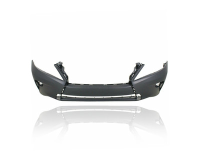 Bumper Cover - Compatible/Replacement for '13-15 Lexus RX350/450h Base - Front Primed Without Sensor/Washer Hole, 521190E918, CAPA