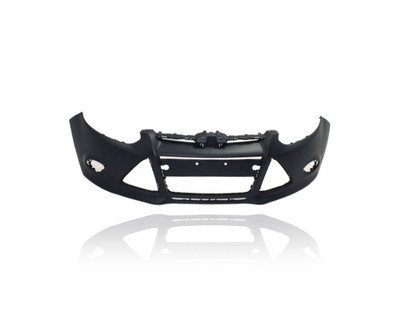 Bumper Cover - Compatible/Replacement for '12-14 Ford Focus Sedan/Hatchback S/SE/SEL/Titanium - Front, Primed, BM5Z17D957CAPTM