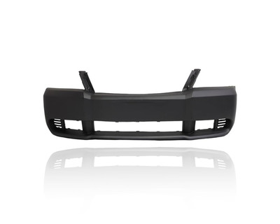 Bumper Cover - Compatible/Replacement for '08-10 Dodge Avenger - Front, Primed Black Without Fog Lamp Hole, 68004703AA