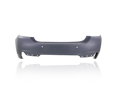 Bumper Cover - Compatible/Replacement for '14-20 BMW 428i/430i/435i/440i M-Sport - Rear, Primed With 4-Sensor Hole, 51128060889