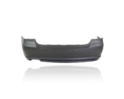 Bumper Cover - Compatible/Replacement for '09-11 BMW 328i/335d/335i Sedan Base - Rear, Primed With Sensor Hole, 51127202706, CAPA