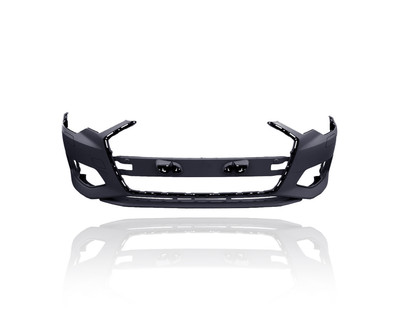 Bumper Cover - Compatible/Replacement for '19-23 Audi A6 S-Line - Front Primed With Side Sensor Hole, 4K0807065CGRU
