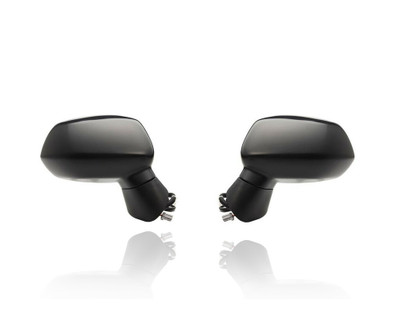 Door Mirror For 07-08 Honda Fit - Electric, Non-Heated, Matte-Black - Pair, Left Driver + Right Passenger Set - 76200SLNA01ZC, 76250SLNA01ZC Door Mirror For 07-08 Honda Fit - Electric, Non-Heated, Matte-Black - Pair, Left Driver + Right Passenger Set - 76200SLNA01ZC, 76250SLNA01ZC