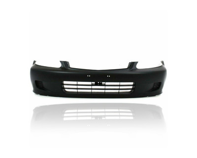 Bumper Cover - Compatible/Replacement for '99-00 Honda Civic Sedan/Coupe/Hatchback - Front, Black, 04711S01A01ZZ