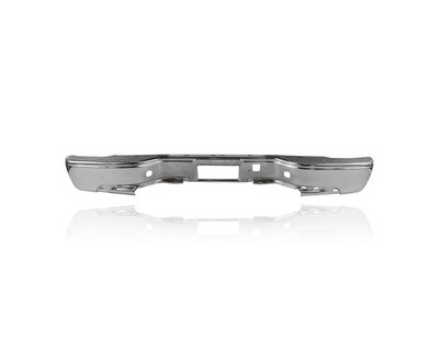 Bumper Face Bar - Compatible/Replacement for '99-05 GMC Sierra/Chevrolet Silverado Stepside Bed - Rear, Chrome, 19121286