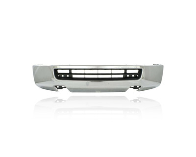 Bumper Face Bar - Compatible/Replacement for '12-21 Nissan NV1500/2500/3500 SV/SL - Front, Chrome Without Fog Lamp Hole, 620221PA1A