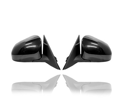 Door Mirror For 8790806400; 8790906400 12-14 Toyota Camry L/LE - Power, Non-Heated, Pair, Both Left Hand Driver + Right Hand Passenger Set, Paint-to-Match (Unpainted)