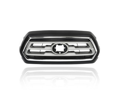 Grille Molding - Compatible/Replacement for '18-23 Toyota Tacoma SR5 - Main Upper, Black Frame, Chrome Insert, 5310104080