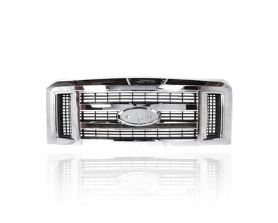 Grille Molding - Compatible/Replacement for '08-14 Ford Econoline - Chrome, 9C2Z8200AA
